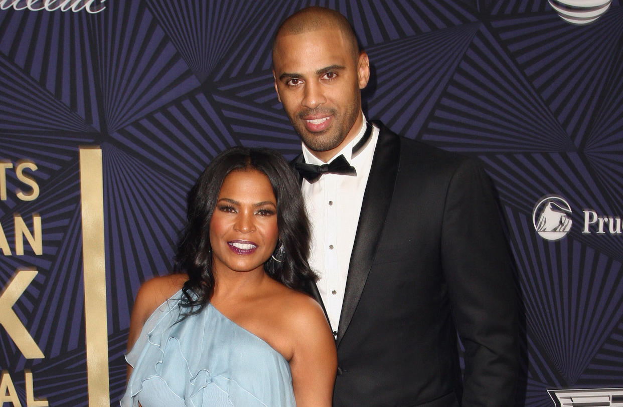 BEVERLY HILLS, CA - FEBRUARY 17:  Nia Long and Ime Udoka attend the BET's 2017 American Black Film Festival Honors Awards at The Beverly Hilton Hotel on February 17, 2017 in Beverly Hills, California.  (Photo by Tommaso Boddi/WireImage)