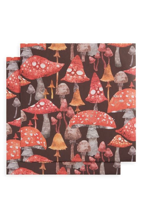 Gift Wrap in Brown Mushroom