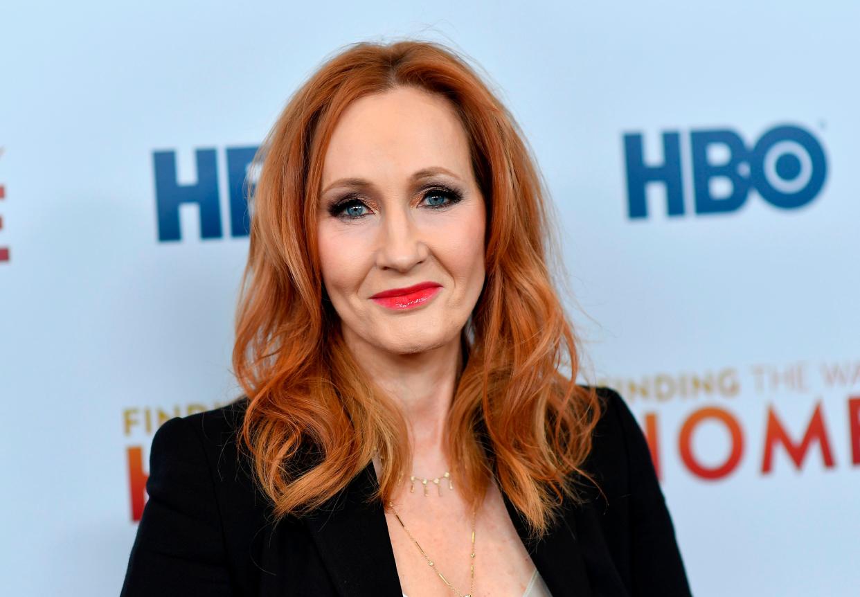 JK Rowling has sparked controversy over her use of a trans woman as the villain in her latest novel Troubled Blood (ANGELA WEISS/AFP via Getty Images)