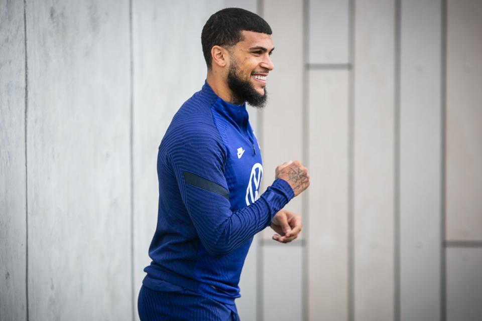 DeAndre Yedlin, of the U.S. men's national team, will join FC Cincinnati via trade, according to Enquirer reporting. Yedlin is pictured here training with the U.S. men's national team at Cincinnati's Mercy Health Training Center in Milford ahead of a FIFA World Cup qualifier against Mexico Nov. 12, 2021 at TQL Stadium.