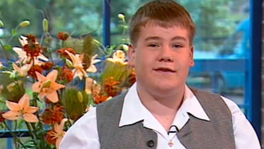 Teenage James Corden. Source: YouTube