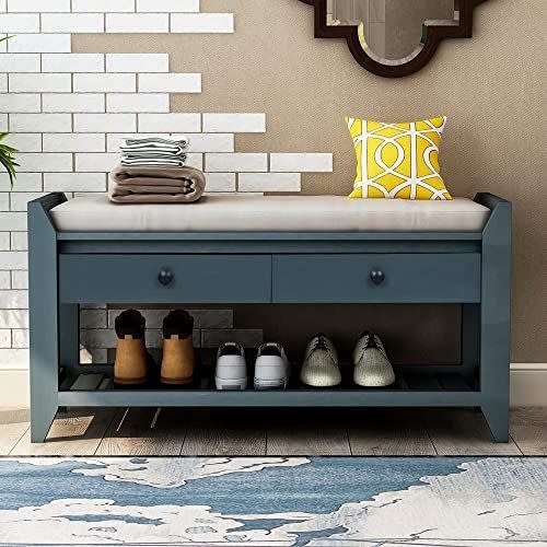 Nolan Entryway Bench & Wall Shelf Set