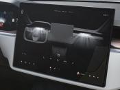 2021 Model S front display closeup