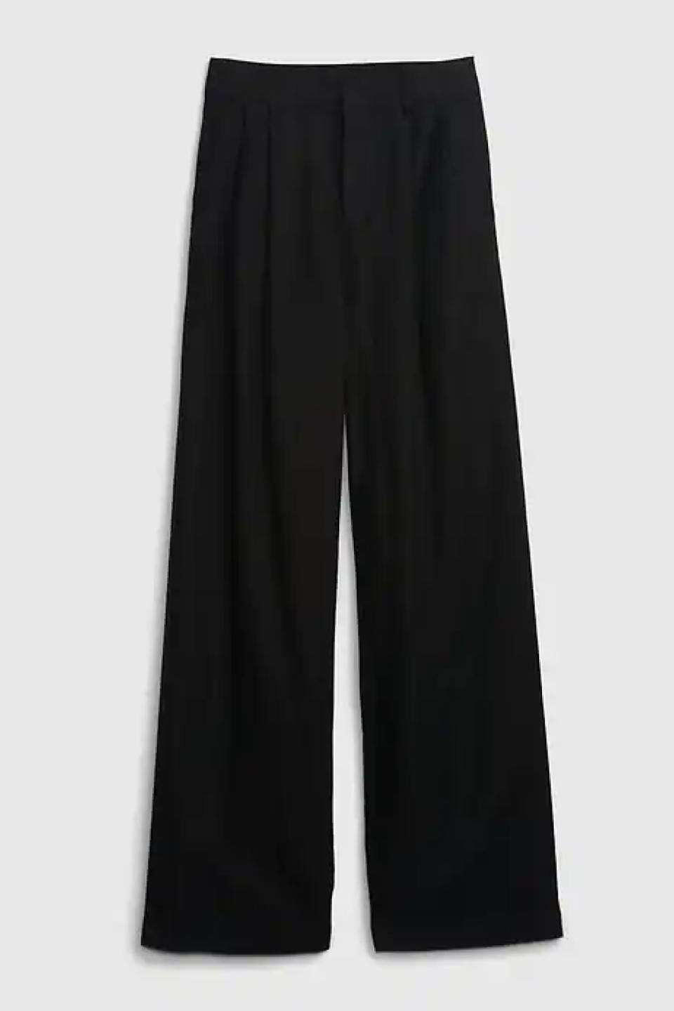 Gap Linen-Cotton Pleated Pants
