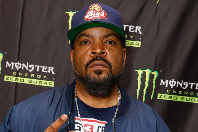<p>Tasos Katopodis/Getty</p> Ice Cube in Arlington, Virginia in August 2023