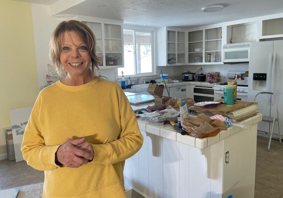 Robin Smith is the founder and executive director of the nonprofit Ruth and Naomi Project. On Saturday, she and her team of volunteers prepared the “Rincon Home,” an independent living dwelling in Apple Valley that will soon welcome a group of senior women.