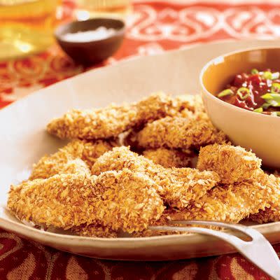 4) Oven-Fried Chicken Tenders with Five-Spice BBQ Sauce