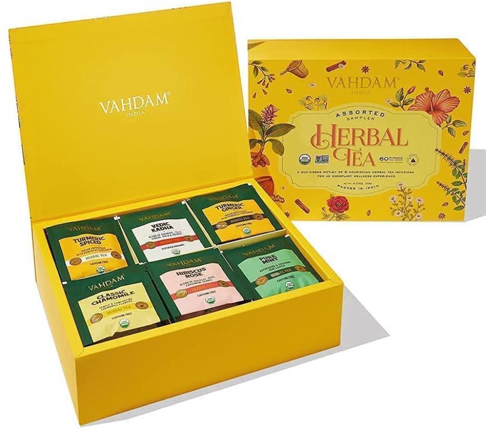 Bright, cheery and packed with 60 tea bags! (Photo: Amazon)