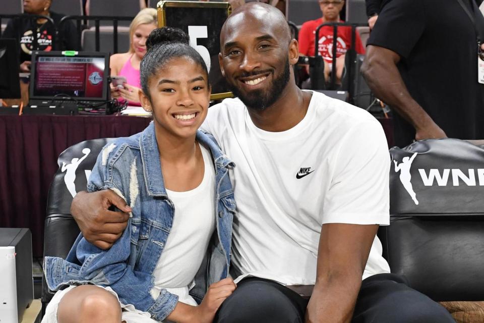 Gianna Bryant and her father, former NBA player Kobe Bryant: Getty Images