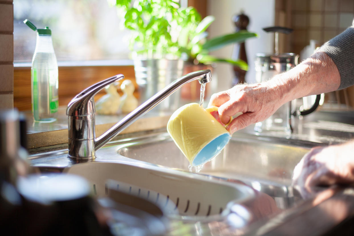 Make your washing up that bit easier with a nifty gadget that dispenses soap onto your sponge (not pictured).  (Getty Images)