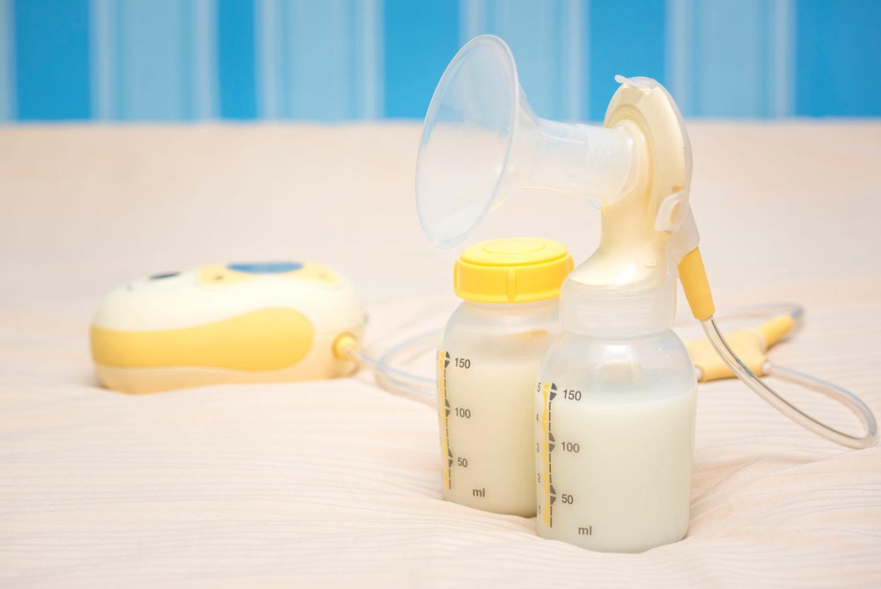 An electric breast milk pump.