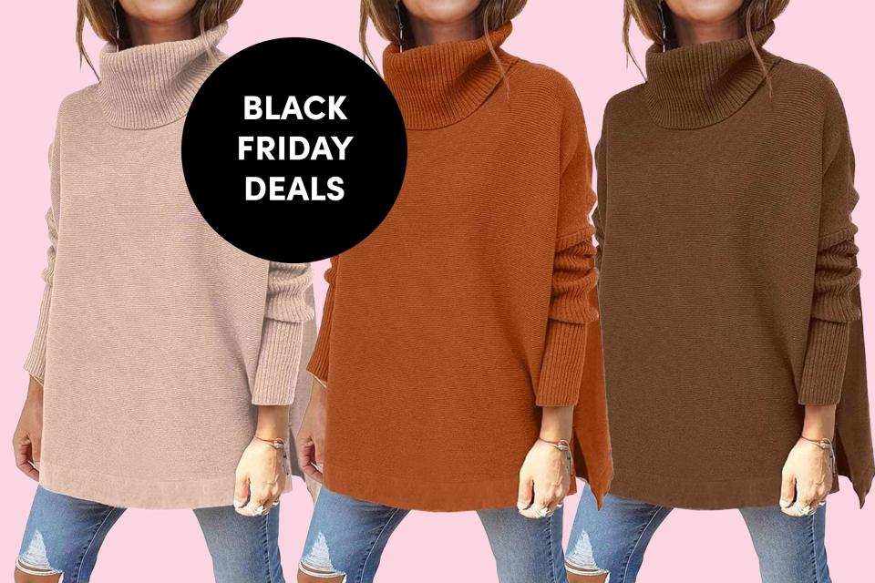 The Cozy and Stylish Turtleneck Sweater That Has Over 6,200 Five-Star Ratings Is on Sale at Amazon for Black Friday