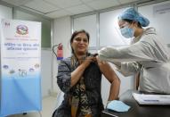 Nepal starts vaccinating frontline medical workers