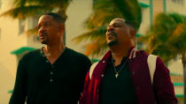 Almost 15 years after <a href="https://uk.movies.yahoo.com/tagged/bad-boys" data-ylk="slk:Bad Boys II;elm:context_link;itc:0;sec:content-canvas" class="link "><em>Bad Boys II</em></a>, Will Smith and Martin Lawrence reunite and, this time, they're about to retire. Naturally, retirement doesn't go as well as they hope and they're soon plunged into shooty-runny-jumpy chaos. It'll be a ton of fun. (Credit: Sony)