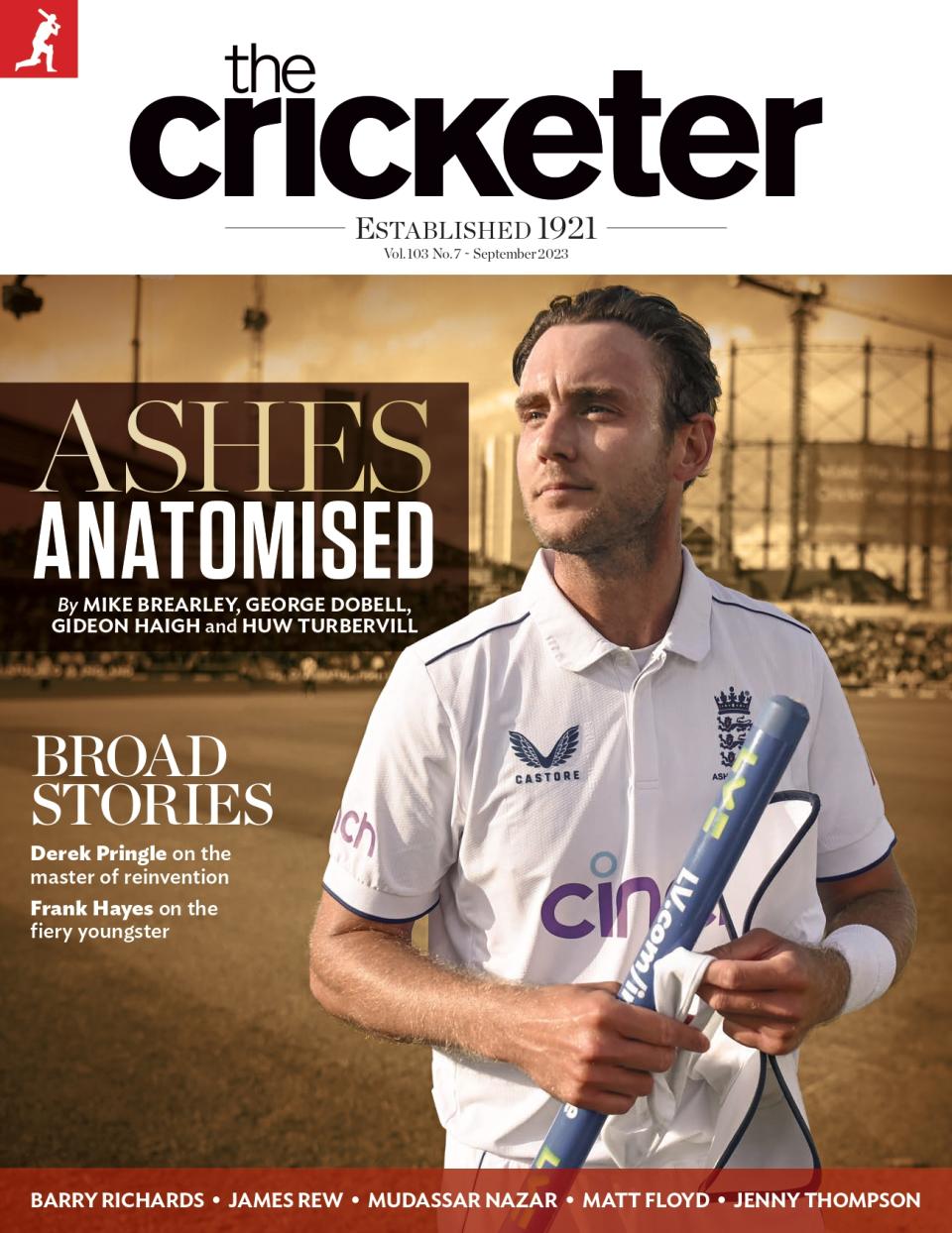 The September issue of The Cricketer following a pulsating Ashes series. Photo: The Cricketer 