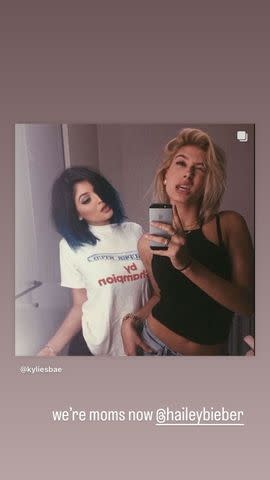 <p>Kylie Jenner/Instagram</p> Kylie Jenner and Hailey Bieber