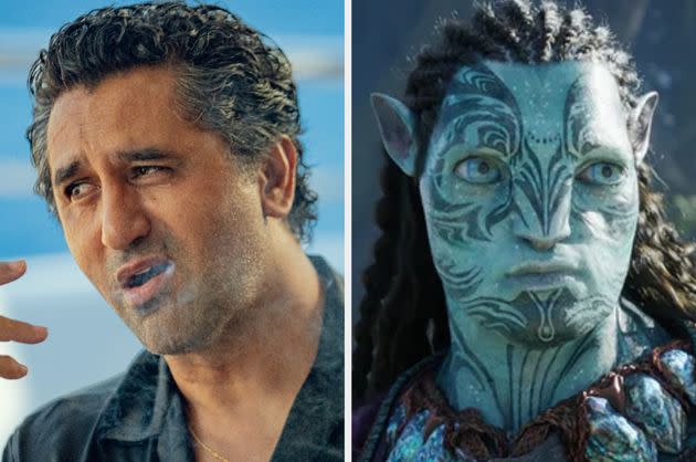 Cliff Curtis in Kaos (left) and Avatar: The Way Of Water (right)