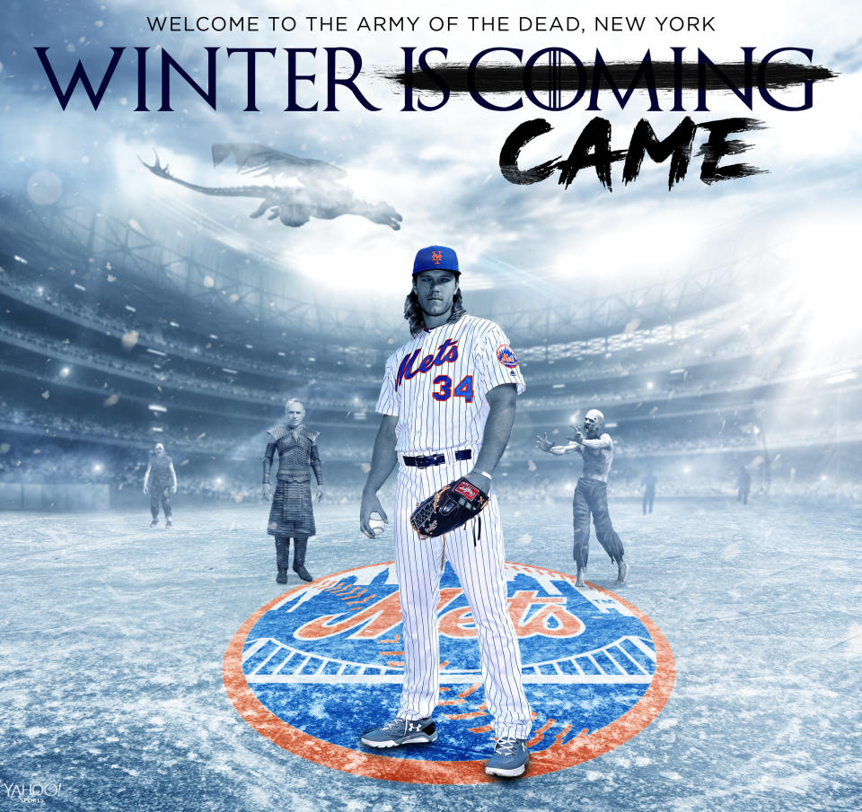 Winter Came for the New York Mets. (Amber Matsuomoto / Yahoo Sports)