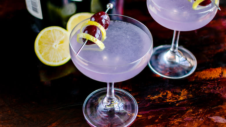 purple Aviation cocktail