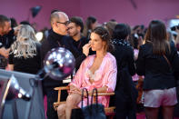 <p>Veteran Victoria’s Secret Angel Alessandra Ambrosio looked cool, calm, and collected as she sat in the makeup chair. <em>(Photo: Getty Images)</em> </p>