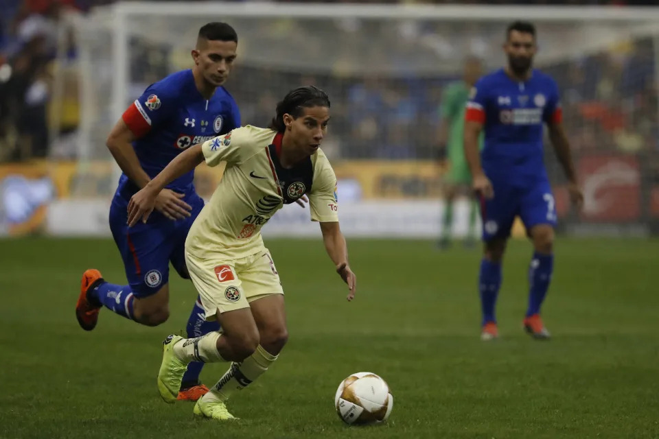 Diego Lainez consigui&#xf3; el t&#xed;tulo de Liga en 2018 con Am&#xe9;rica (AP Photo/Eduardo Verdugo)