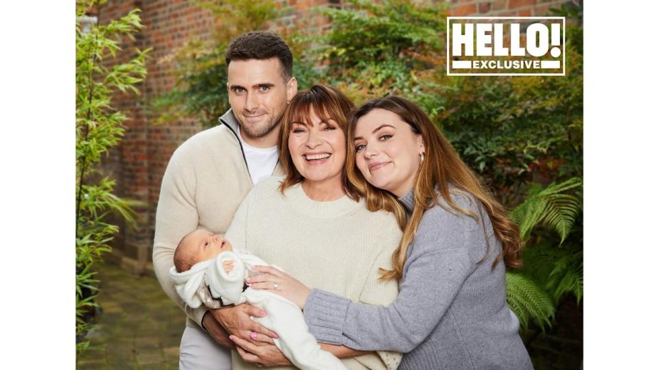 Lorraine and Rosie Kelly pose with baby Billie for exclusive HELLO! shoot