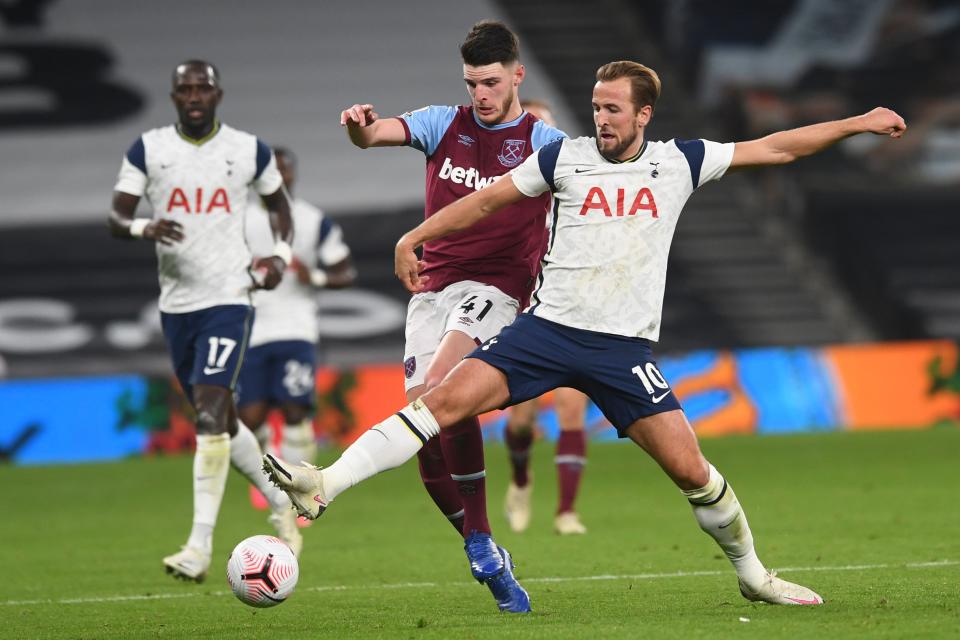 Harry Kane was everywhere for Tottenham in the draw with West Ham (AP)