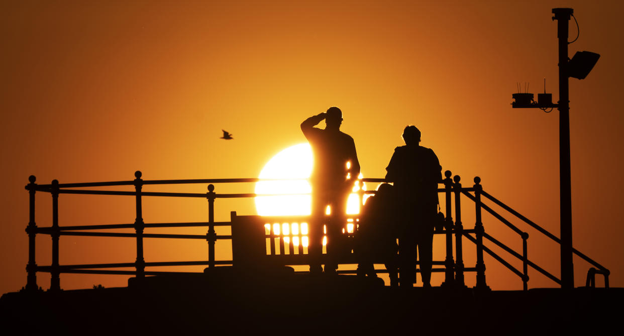 The Uk has recorded its warmest ever night during a UK heatwave. (PA) 