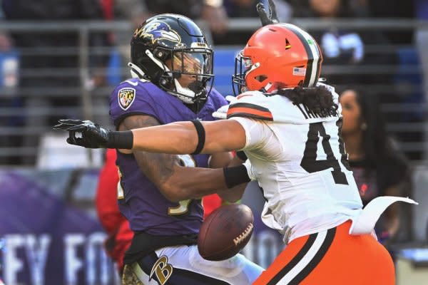 Running back Keaton Mitchell (L) and the Baltimore Ravens will host the Los Angeles Rams on Sunday in Baltimore. File Photo by David Tulis/UPI