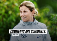 USWNT coach Jill Ellis responds to <a href="https://sports.yahoo.com/jill-ellis-hope-solo-comments-response-175057689.html" data-ylk="slk:Hope Solo's criticism;elm:context_link;itc:0;sec:content-canvas;outcm:mb_qualified_link;_E:mb_qualified_link;ct:story;" class="link  yahoo-link">Hope Solo's criticism</a>.