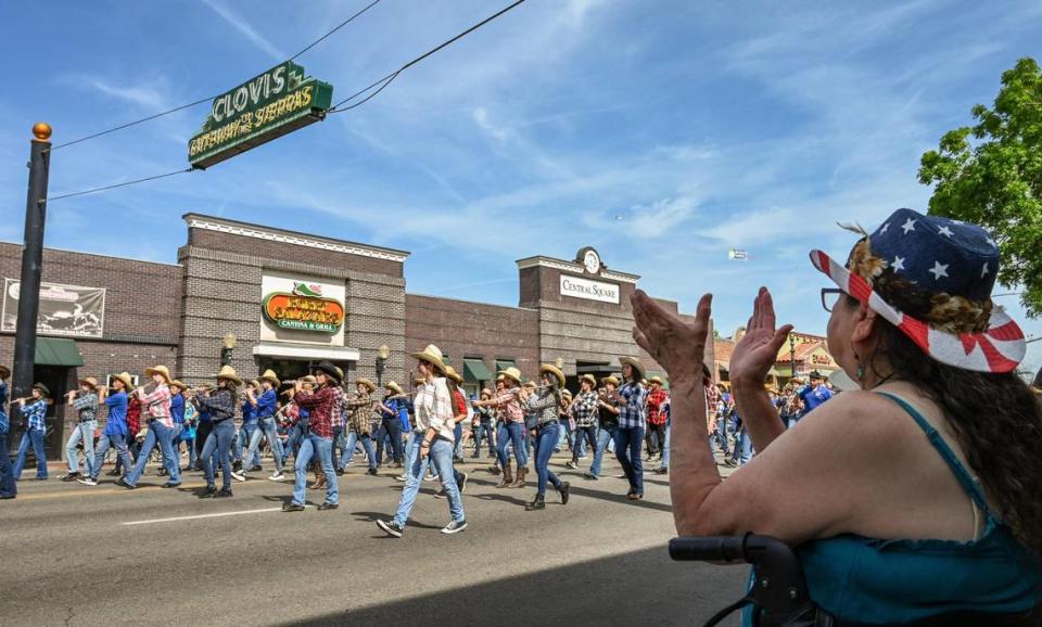 Crowds gather in Old Town Clovis under sunny skies for the 2023 Clovis