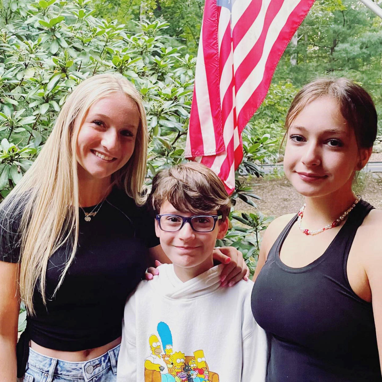 Image: Hailey Kern, left, with her siblings. (Family photo)