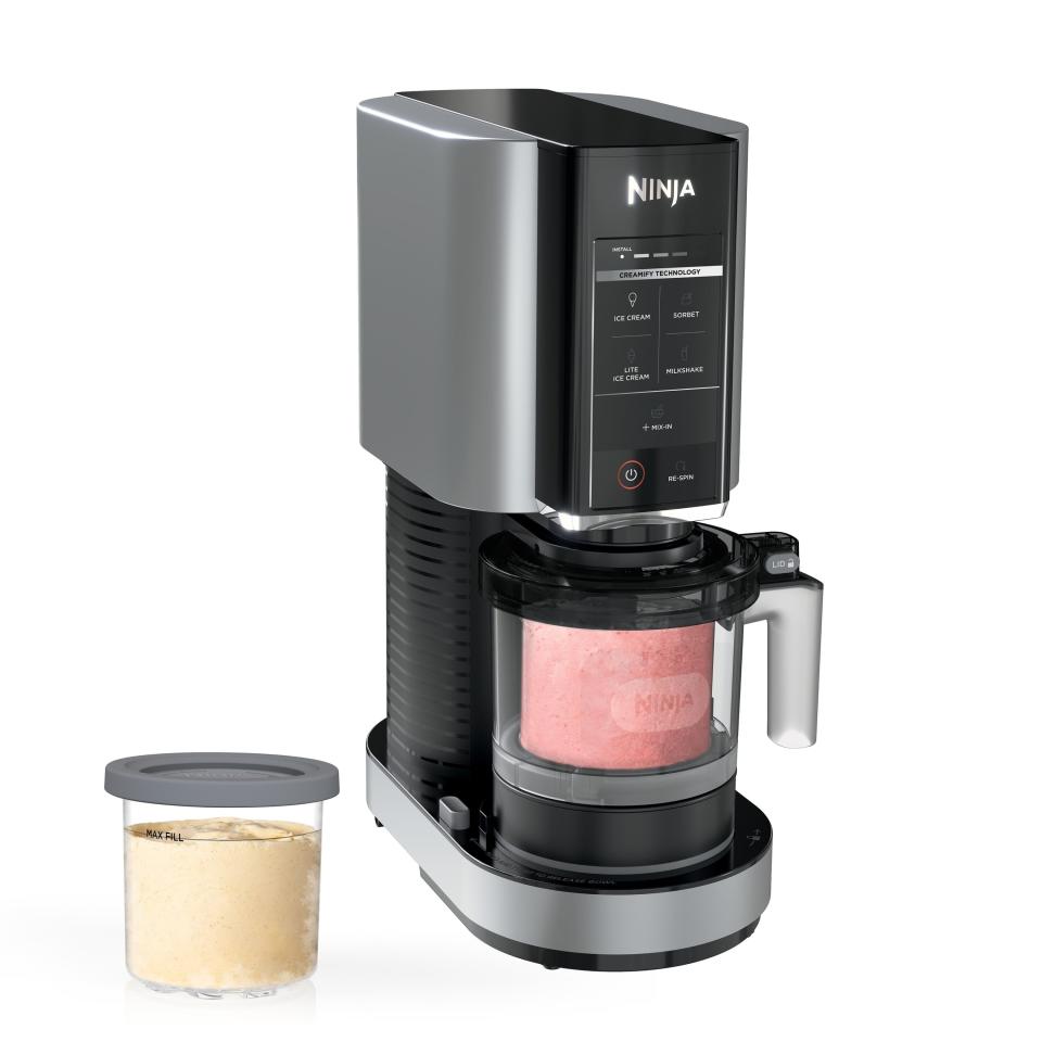 <p><a href="https://go.redirectingat.com?id=74968X1596630&url=https%3A%2F%2Fwww.walmart.com%2Fip%2FNinja-CREAMi-Ice-Cream-Maker-5-One-Touch-Programs-2-16oz-Pints-with-storage-lids-NC300%2F249900363&sref=https%3A%2F%2F" rel="nofollow noopener" target="_blank" data-ylk="slk:Shop Now;elm:context_link;itc:0;sec:content-canvas" class="link ">Shop Now</a></p><p>CREAMi Ice Cream Maker</p><p>walmart.com</p><p>$169.00</p>