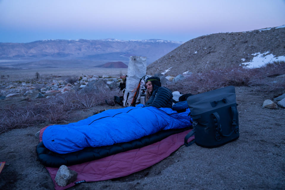 My first foray’s into the High Sierra involved sleeping on the desert floor the night before. Now I’m your regular ole yuppie bro with a Sprinter so don’t opt to sleep in the dirt as much. But with the van at home, it felt so awesome to sleep under the stars and out in the open again. It’s part of what makes High Sierra days so special.<p>Photo: Ming Poon</p>