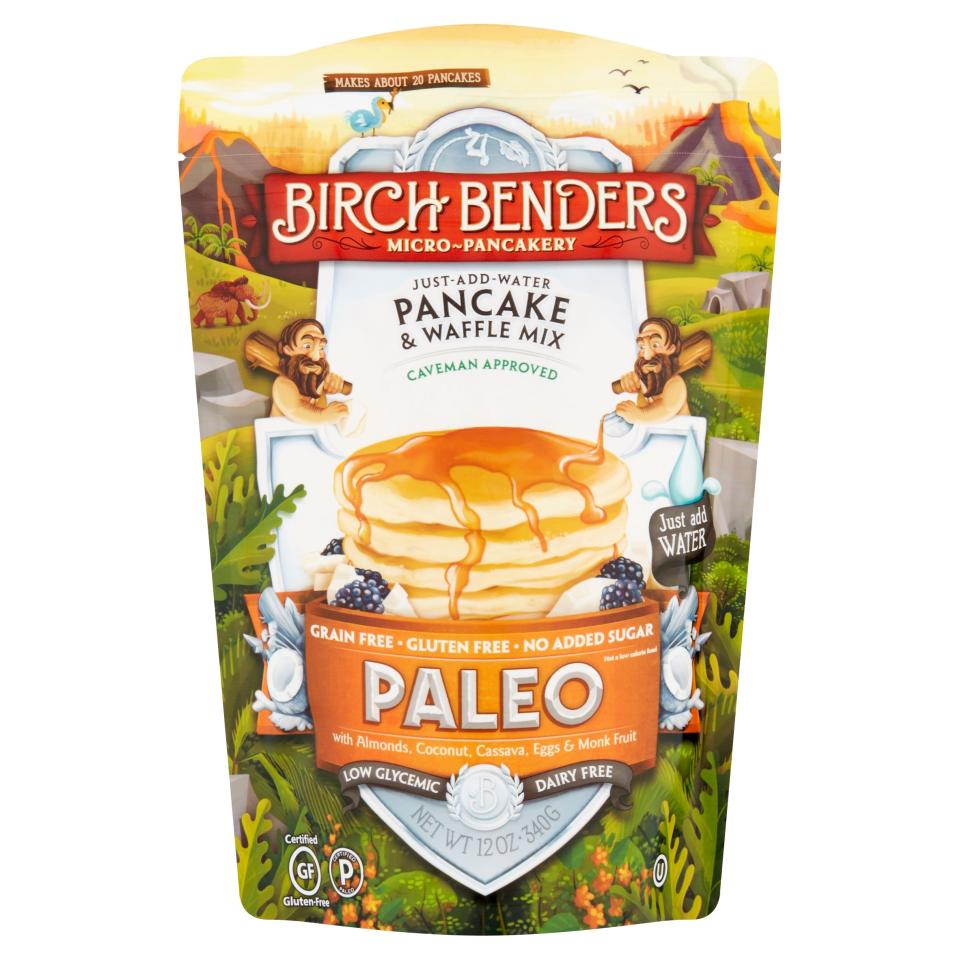 <p><strong>Birch Benders</strong></p><p>walmart.com</p><p><strong>$4.88</strong></p><p><a href="https://go.redirectingat.com?id=74968X1596630&url=https%3A%2F%2Fwww.walmart.com%2Fip%2F833836047&sref=https%3A%2F%2Fwww.thepioneerwoman.com%2Ffood-cooking%2Fmeals-menus%2Fg36178580%2Fbest-pancake-mix%2F" rel="nofollow noopener" target="_blank" data-ylk="slk:Shop Now;elm:context_link;itc:0" class="link ">Shop Now</a></p><p>Don't let diet restrictions stop you from having your favorite breakfast treat. These paleo-friendly pancakes are thick, fluffy, and full of flavor. Top them with your favorite nut butter, fruit, or shredded coconut. Yum!</p>
