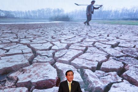 Thailand's Prime Minister Prayuth Chan-ocha speaks during an announcement the junta's two year accomplishments at Government House in Bangkok, Thailand, September 15, 2016. REUTERS/Athit Perawongmetha