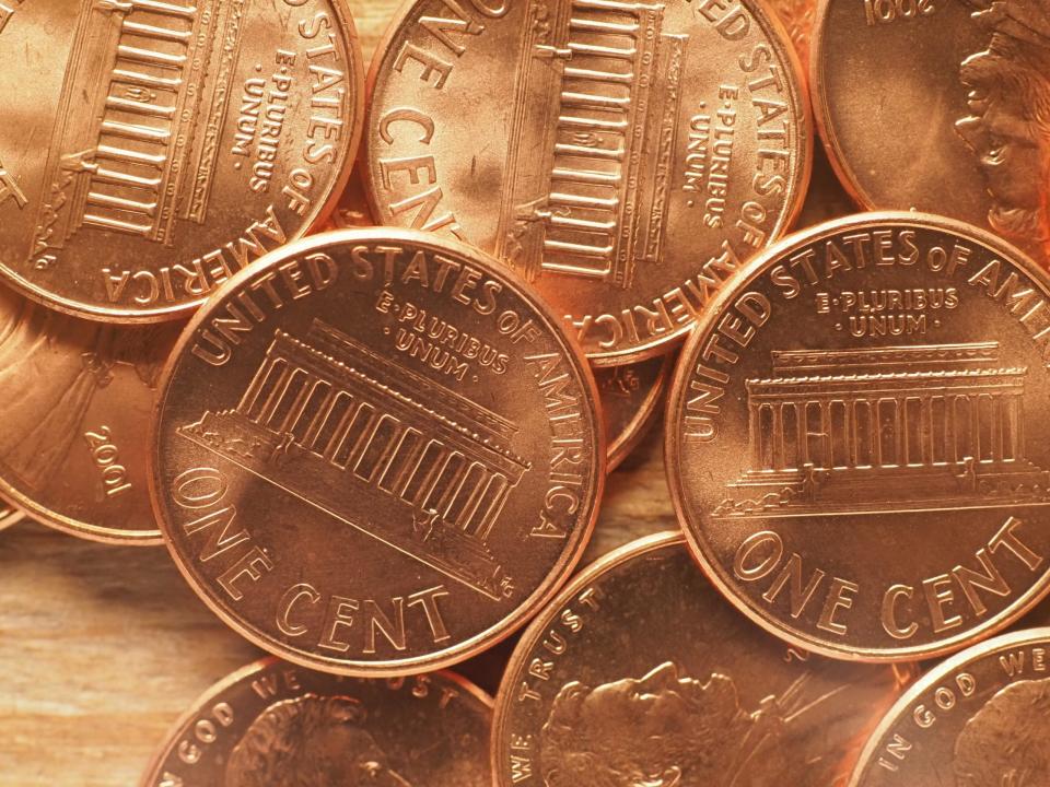 Die 1-Cent-Münze, auch Penny, ist die kleinste Münze, die in den USA im Umlauf ist. Sammler sind bereit, hohe Beträge für bestimmte Münzen zu zahlen. - Copyright: picture alliance / Zoonar | Claudio Divizia