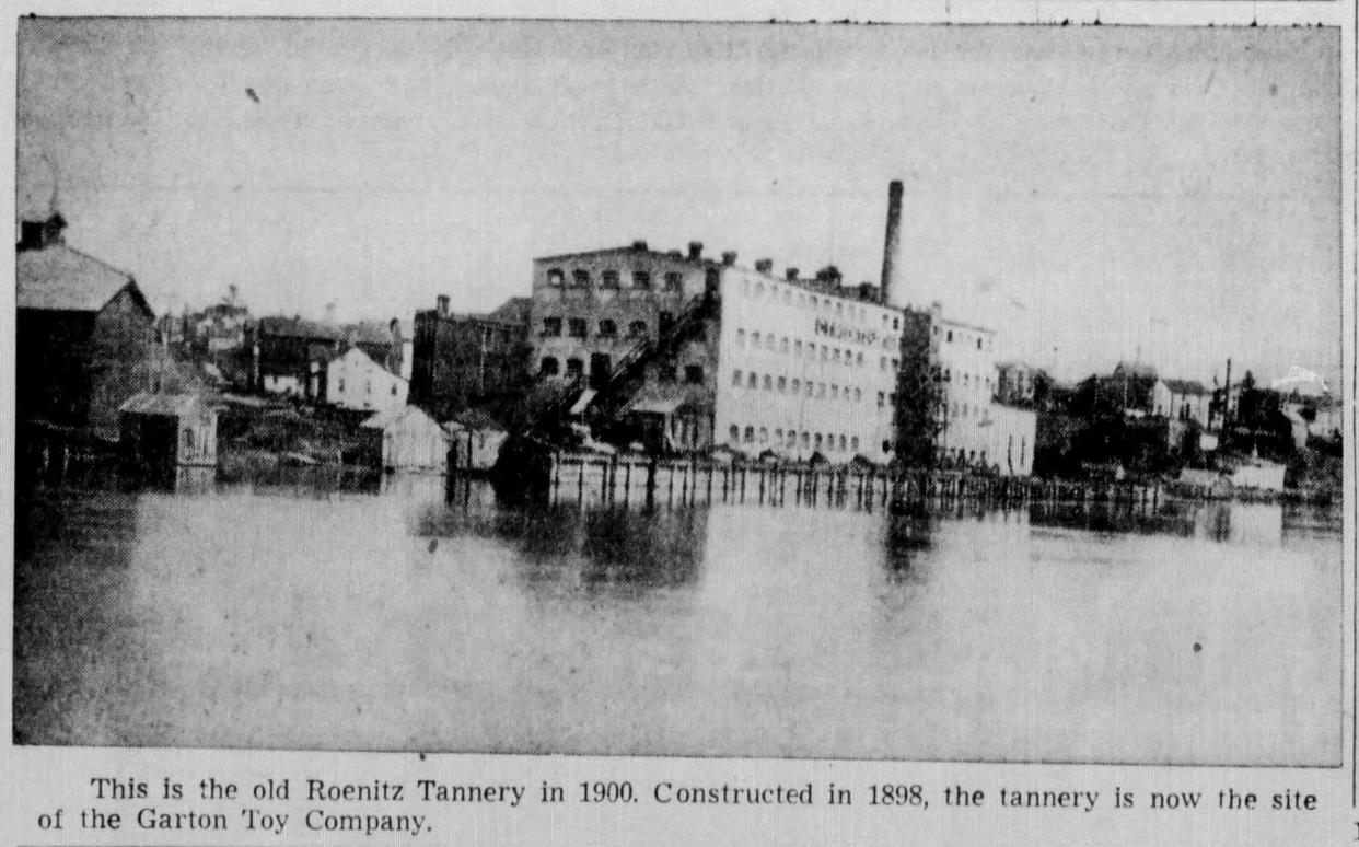 The Roenitz Tannery as it appeared in 1900.