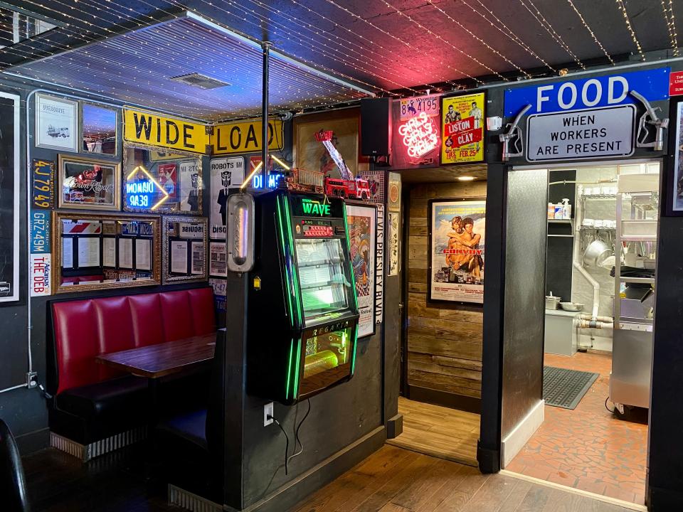 Inside Momma's, a trucker-themed bar and restaurant in Downtown Memphis.