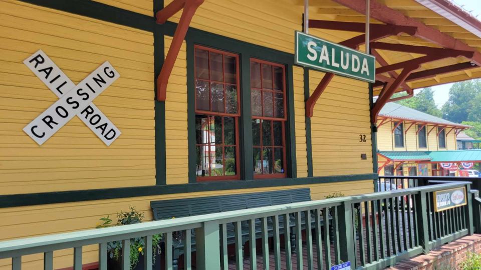 One of the popular stops for tourists visiting Saluda is the Saluda Historic Depot and Museum on Main Street.