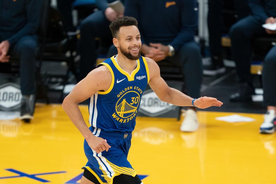 Golden State Warriors guard Stephen Curry is averaging 29.7 points per game this year.