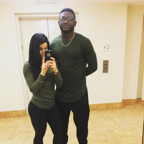 <p>Chris Godwin Instagram</p> Chris Godwin and Mariah DelPercio.