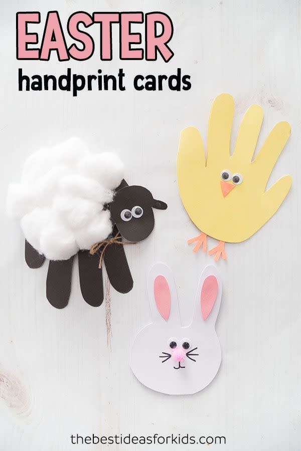 diy handprint cards diy easter cards