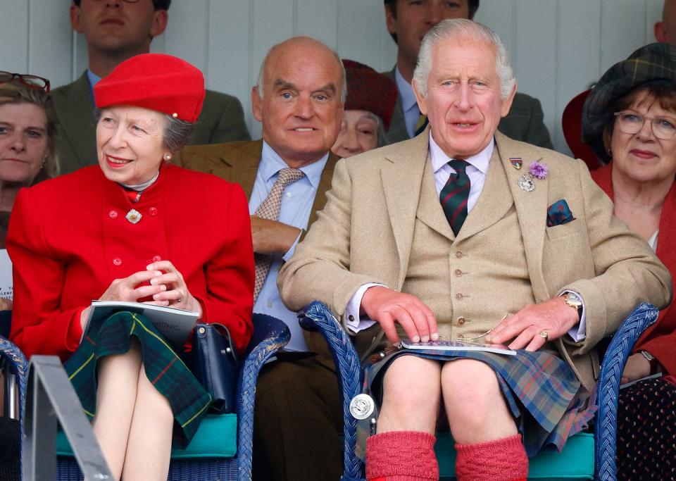 princess anne and king charles at scottish games