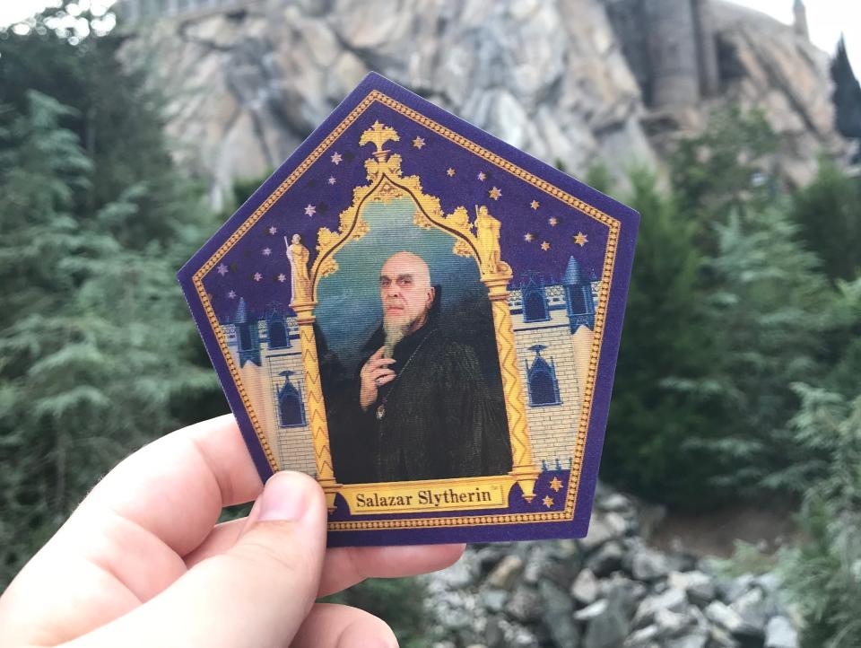 chocolate frog card at universal orlanod