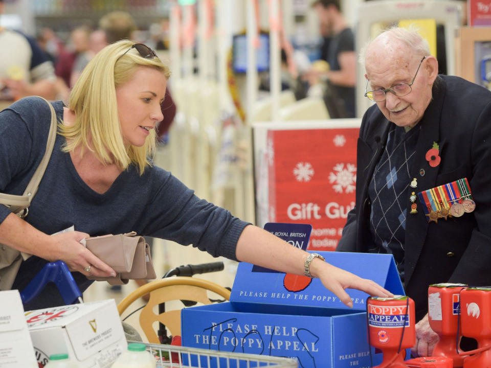 The former soldier volunteers for up to six hours a day