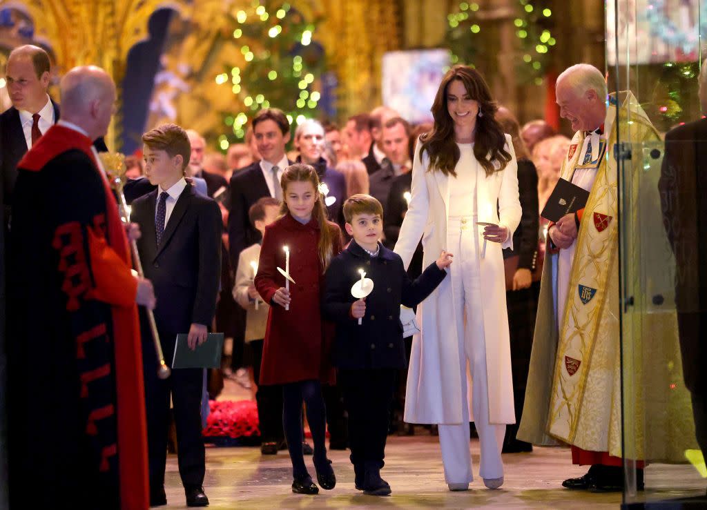 the royal family attend the carol service