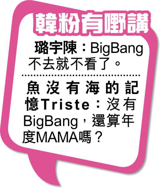 BigBang來港 撑《MAMA》成疑