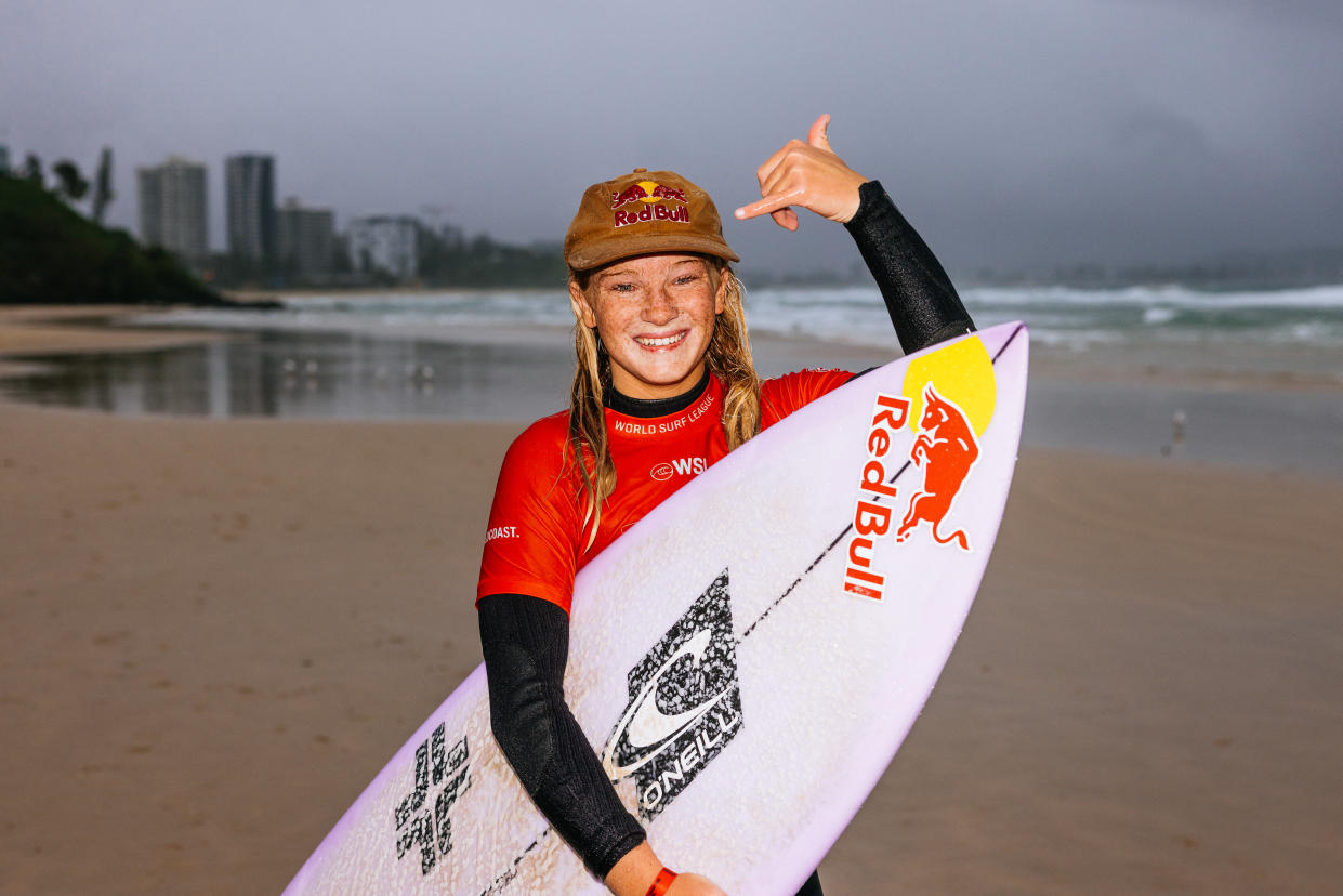 GOLD COAST, QUEENSLAND, AUSTRALIA - MAY 11: Caitlin Simmers of United States wins the Final of the Boost Mobile Gold Coast Pro on May 11, 2022 at Gold Coast, Queensland, Australia. (Photo by Matt Dunbar/World Surf League via Getty Images)