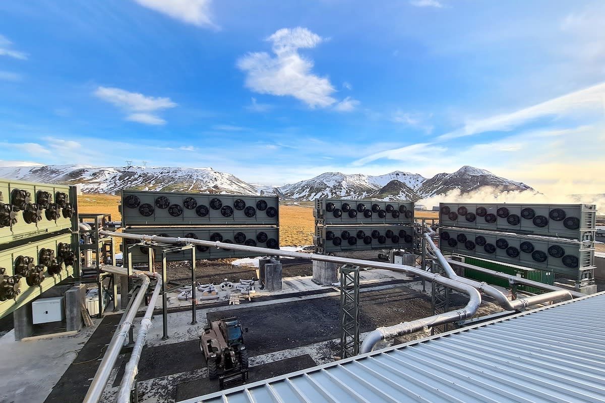 A carbon capture plant near Reykjavik, Iceland. CLIMEWORKS